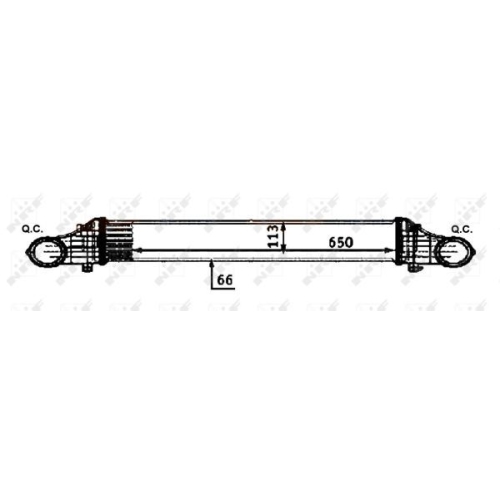 Radiator intercooler Nrf 30502