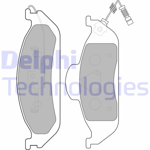 DELPHI set placute frana,frana disc