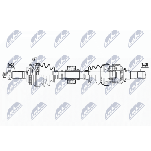 Planetara Toyota Prius 1.5hybrid 2000-2009, Dreapta, 43410-47020