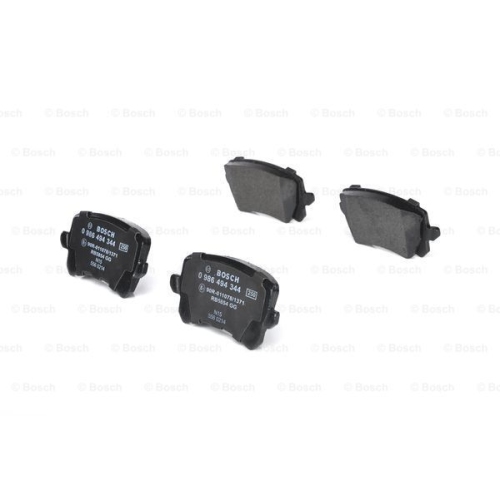 Set placute frana Bosch 0986494344, parte montare : Punte Spate
