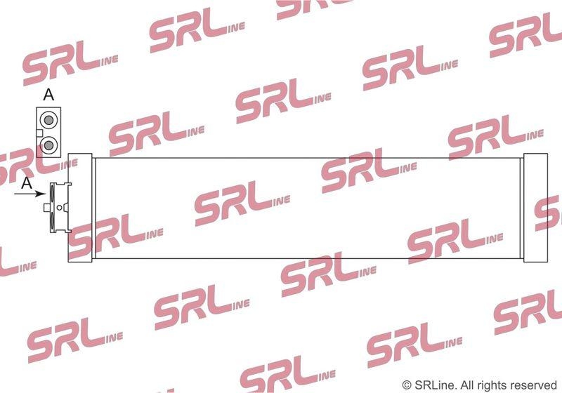 Radiator racire ulei motor, termoflot BMW Seria 5 G30 17-23, motor: 2.0 T, radiator transmisie, 570x125x22, SRLine, miez si rezervor din aluminiu brazat, 17218742011; 8742011