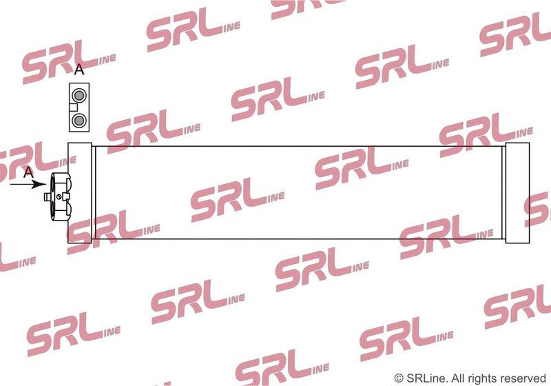 Radiator racire ulei motor, termoflot BMW Seria 5 G30 17-23, motor: 2.0 T, radiator transmisie, 570x120x22, SRLine, miez si rezervor din aluminiu brazat, 17218742607; 8742607