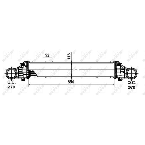 Radiator intercooler Nrf 30509