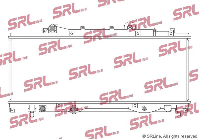 Radiator Lancia Y 96-03, motor: 1.4, 758x270x16, SRLine, Aluminiu/ Plastic brazat, 7785122