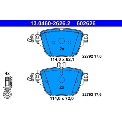 ATE set placute frana,frana disc