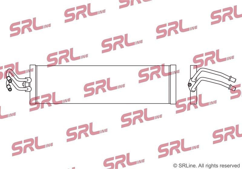 Radiator racire ulei motor, termoflot Bmw X5 (G05) 18-, X6 (G06) 19-, X7 (G07) 19-, motor: 3.0 R6 T, fara rame plastic, 597x148x20, SRLine, miez si rezervor din aluminiu brazat, 17218642748