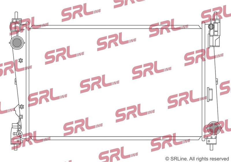 Radiator Fiat Bravo 07-; Lancia Delta 08-, motor: 2.0 MultiJet, intrare/iesire conectare rapida, 620x395x26, SRLine, Aluminiu/ Plastic brazat, 51840477; 51897081