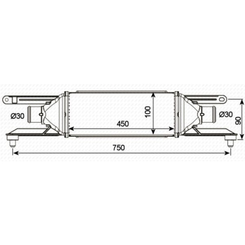 Radiator intercooler Nrf 30751