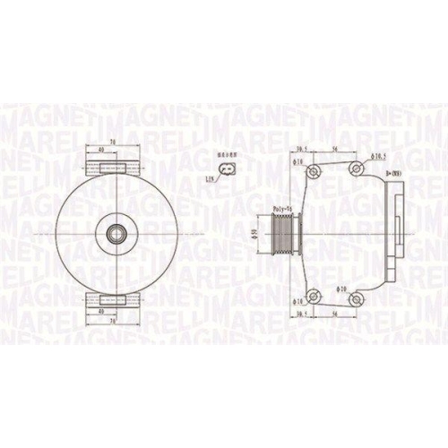 Alternator Mercedes Clasa C, Clasa C Coupe, Clasa C T-Model, Clasa CLC, CLK, CLK Cabriolet, Clasa E, Clasa E Convertible, Clasa E Coupe, Clasa E T-Model, 230, 280, 300, 350, 350 CGI