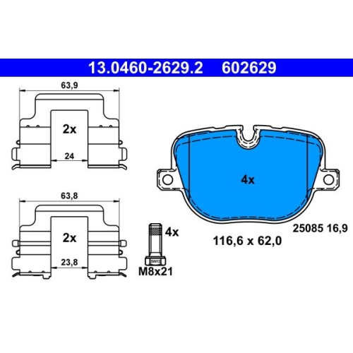 ATE set placute frana,frana disc