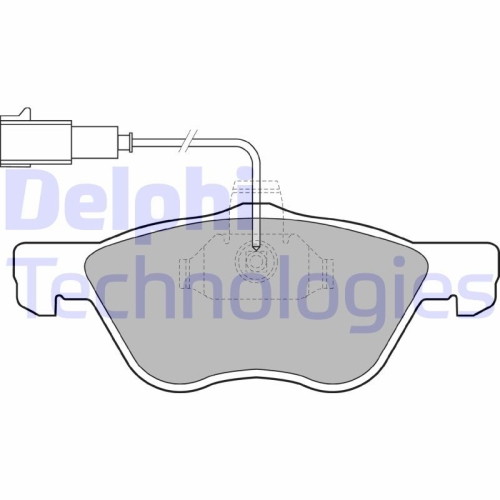 DELPHI set placute frana,frana disc