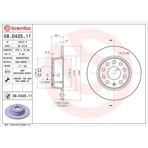 Set disc frana Audi Q2 (Gab Gag) 06.16-; Seat Ateca (Kh7 Khp) 04.16-, Leon (5f1) 09.12-05.21, Leon Box / Liftback (5f1) 09.12-08.20, Leon Sc (5f5) 01.13-12.18, Leon St (5f8) 09.12-08.20, Leon St Box / Estate (5f8) 01.13-08.20; Skoda Karoq (Nu7 Nd7) 07.17-