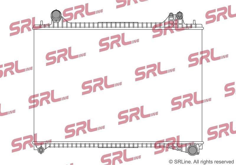 Radiator Jaguar F-Pace 16-; Land Rover Range Rover Velar 17-, motor: 2.0 d, 2.0 T, intrare/iesire conectare rapida, 725x485x26, SRLine, Aluminiu/ Plastic brazat, HK838005DB; LR092461