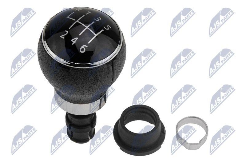 Nuca schimbator viteze VW Golf V 2003-, Golf VI 2008-, Golf Plus 2005-, Jetta 2006-; 6 viteze, neagra; NTY, aftermarket