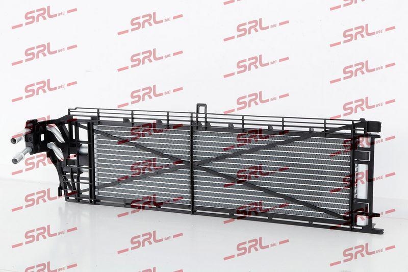 Radiator racire ulei motor, termoflot Bmw X3 G01 17-, X4 G02 18-, motor: 1.6 T, 2.0 T, 3.0 R6 T, radiator transmisie; cu rama plastic, 573x150x29, SRLine, miez si rezervor din aluminiu brazat, 17219487254; 9487254