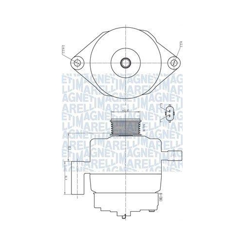 Alternator Opel Astra J, Insignia, Zafira Tourer C; Saab 9-5, 2.0 Biturbo CDTI, 2.0 CDTI, 2.0 TTiD