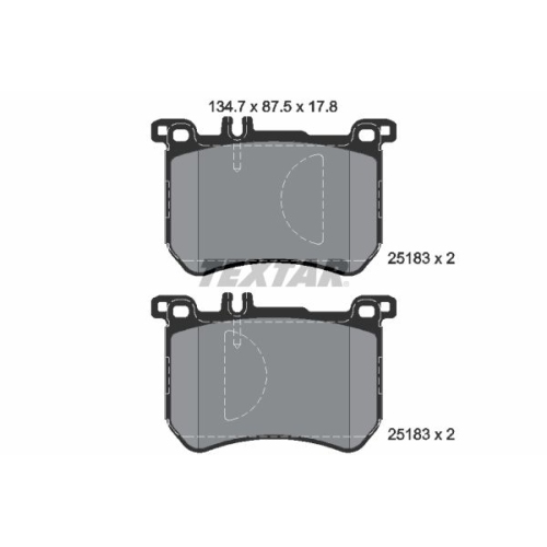 TEXTAR set placute frana,frana disc Q+