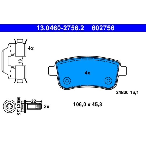 ATE set placute frana,frana disc