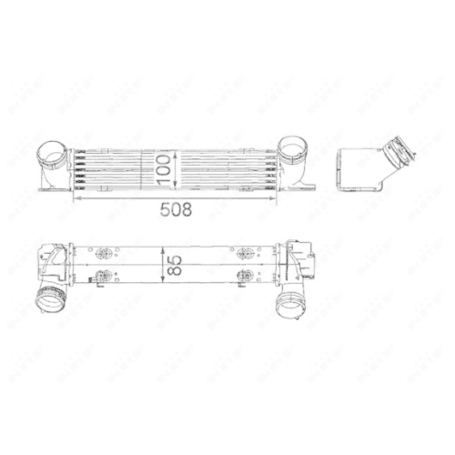 Radiator intercooler Nrf 30797