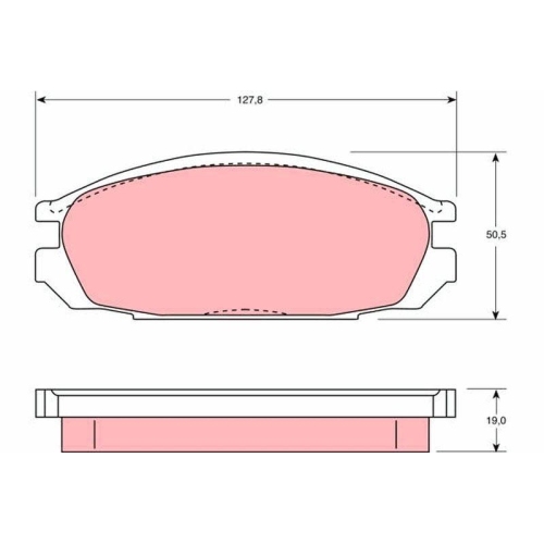TRW set placute frana,frana disc
