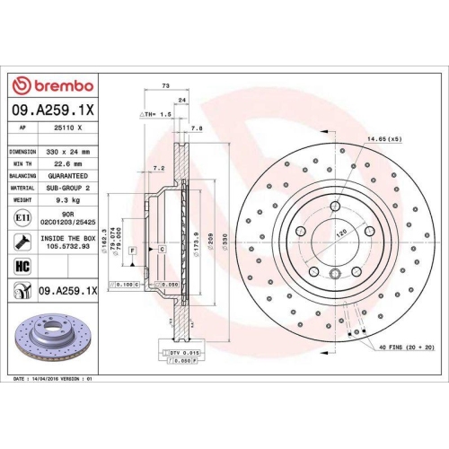 Set disc frana BMW 1 (E81) 09.06-09.12, 1 (E87) 02.03-01.13, 1 Convertible (E88) 12.07-12.13, 1 Coupe (E82) 10.06-10.13, 3 (E90) 02.04-02.12, 3 Convertible (E93) 05.06-12.13, 3 Coupe (E92) 01.05-12.13, 3 Touring (E91) 12.04-12.12, X1 (E84) 03.09-06.15, Fa