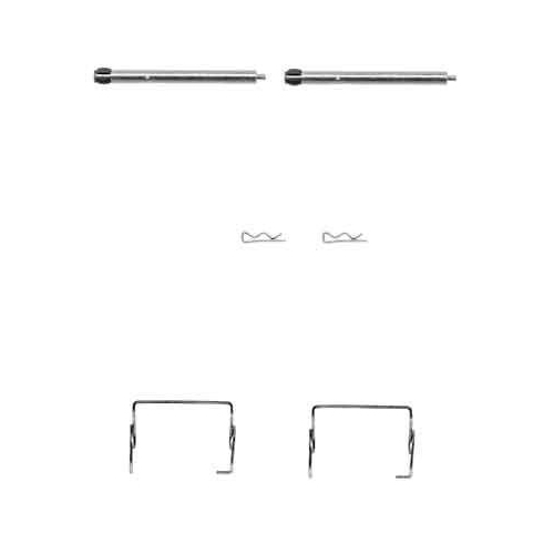 Set accesorii placute frana Renault 21 Estate (K48) 03.86-07.97, Espace 3 (Je0) 11.96-10.02, Laguna I (B56 556) 11.93-08.02, Laguna I Grandtour (K56) 09.95-08.02, Safrane I (B54) 04.92-10.97, Safrane 2 (B54) 07.96-12.00, Spate, TRW