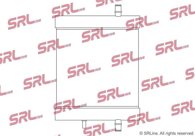 Radiator Land Rover Defender 19-, motor: 3.0 R6 T, radiator auxiliar; MHEV, 356x281x32, SRLine, miez si rezervor din aluminiu brazat, LR128288