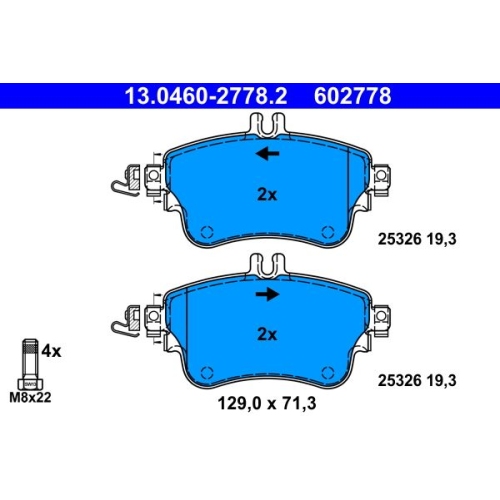 ATE set placute frana,frana disc