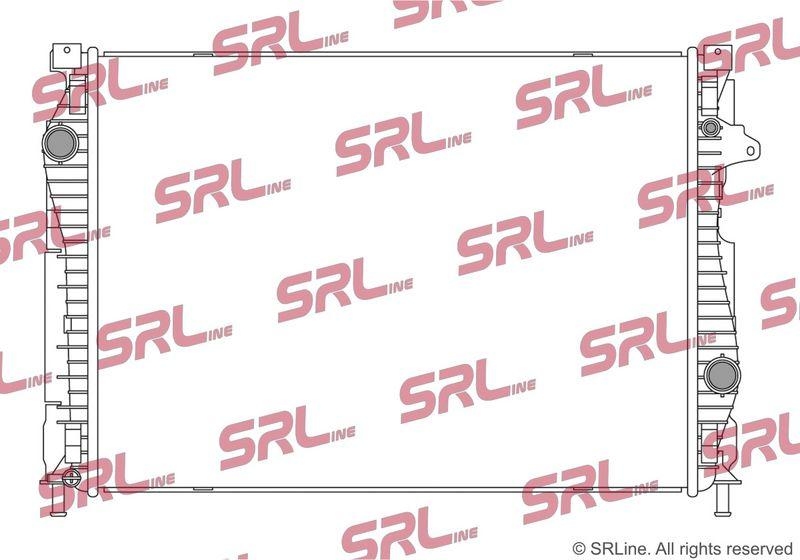 Radiator Land Rover Discovery Sport 15-, Range Rover Evoque 19-, motor: 1.5 T Hybrid, 2.0 d, 2.0 T, intrare/iesire conectare rapida; PHEV, 688x505x16, SRLine, Aluminiu/ Plastic brazat, K8D219E839AD; K8D28005AD