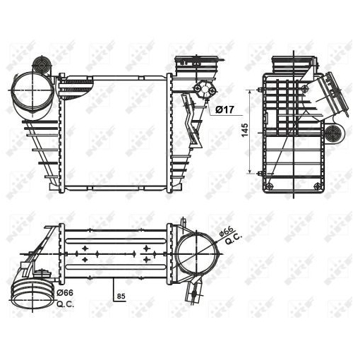 Radiator intercooler Nrf 30838