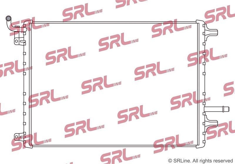Radiator Land Rover Discovery Sport 15-, Range Rover Evoque 19-, motor: 2.0 T, radiator auxiliar; MHEV, 674x464x26, SRLine, miez si rezervor din aluminiu brazat, LR117684