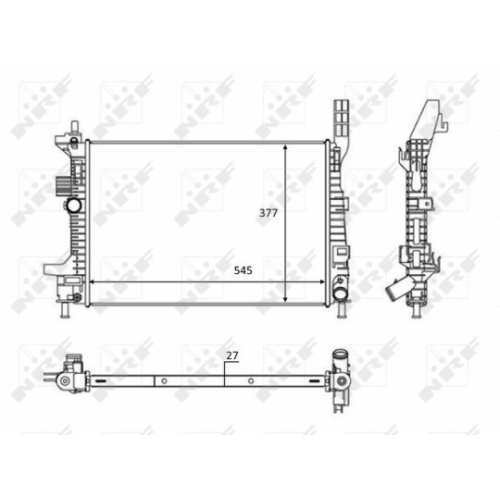 NRF Radiator, racire motor