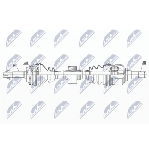 Planetara Toyota Yaris, Yaris Verso 1.3, 1.5, 1.4d-4d 1999-2005, Dreapta, NPW-TY-176
