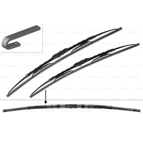 Set stergatoare parbriz BOSCH 3397001682 Lancia Lybra (839Ax) 156 Sportwagon (932) Tt (8N3) Tt Roadster (8N9) Lybra Sw (839Bx) 156 (932)