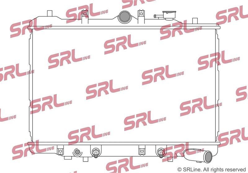 Radiator Mazda 323 85-/89-94, motor: 1.3, 1.5, 568x350x23, SRLine, Aluminiu/ Plastic brazat, B31615200; B31615200B