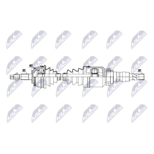 Planetara Volvo 850 1991-, S70 1996-, V70 1995-, C70 1997-, Fata, Dreapta, CV Automata, 6843198