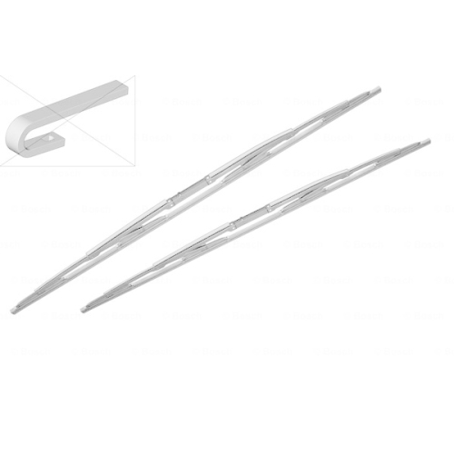 Set stergatoare parbriz BOSCH 3397001866 Peugeot 607 (9D, 9U)