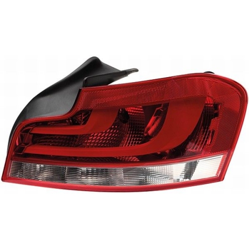 Stop spate lampa Bmw 1 (E82/E88), 03.2011-10.2013 Cabriolet/Coupe, partea Stanga, tip bec H21W+P21W+PY21W+W16W; fumuriu; cu locas bec; Omologare: ECE, HELLA