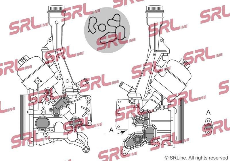 Radiator racire ulei motor, termoflot Fiat Doblo 10-, Fiorino/Qubo 07-, Tipo 16-; Opel Combo 12-, motor: 1.3 MultiJet, 120x80x27, SRLine, Aluminiu, 1681160380; 46339231