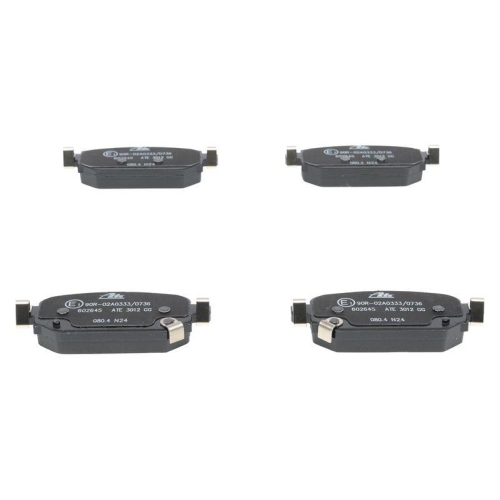 Placute frana Mazda 3 (Bm, 3 Box / Liftback (Bm), 3 Saloon (Bm, Cx-3 (Dk), punte spate, cu indicator uzura acustic, ATE