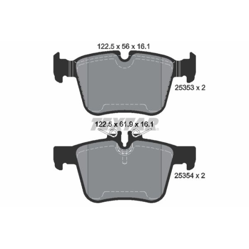 TEXTAR set placute frana,frana disc Q+