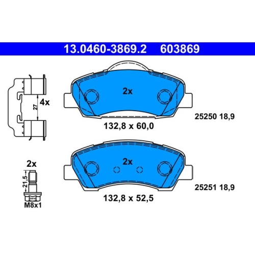 ATE set placute frana,frana disc