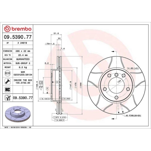 Set disc frana BMW 3 (E36) 09.90-11.98, 3 (E46) 12.97-05.05, 3 Compact (E36) 01.94-08.00, 3 Compact (E46) 03.01-02.05, 3 Convertible (E36) 03.93-11.99, 3 Convertible (E46) 04.00-12.07, 3 Coupe (E36) 10.91-05.99, 3 Coupe (E46) 12.98-07.06, 3 Touring (E36)