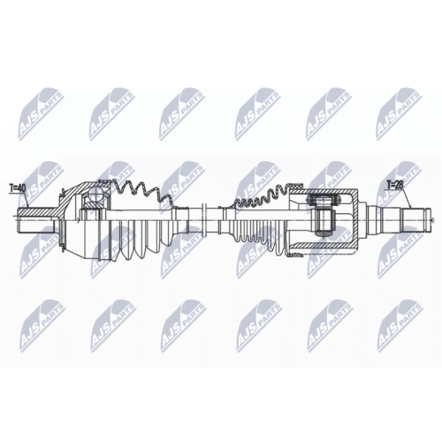Planetara Volvo S60ii, V60 1.6d D2 Drive 2011-2015, S80ii, V70iii 1.6 D2 Drive 2010-2015, Fata, Stanga, CV Automata, NPW-VV-143