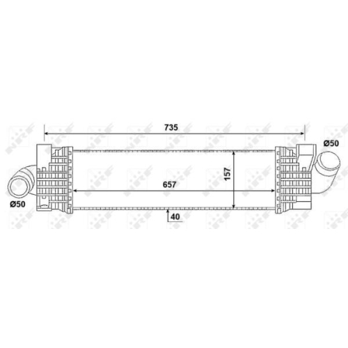 Radiator intercooler Nrf 30906