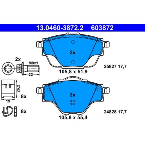 ATE set placute frana,frana disc