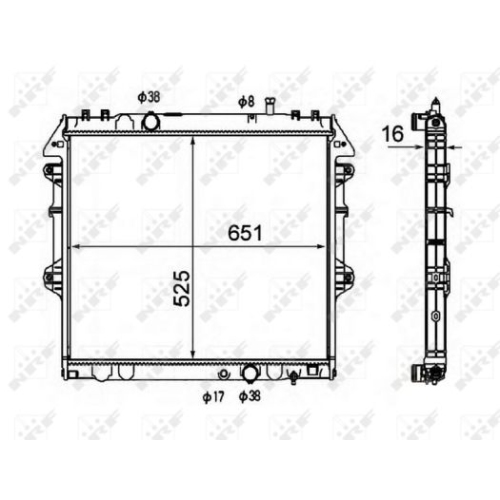 NRF Radiator, racire motor