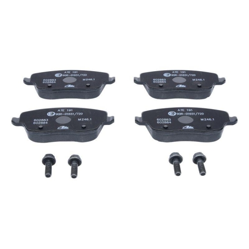 Placute frana Seat Cordoba (6l2), Ibiza 3 (6l1), Skoda Fabia 1 (6y2), Fabia 2 (542), Roomster (5j7), VW Polo (9n), punte fata, ATE