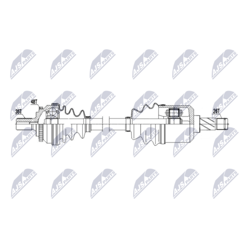 Planetara Volvo S70 2.4, 2.4t, 2.5tdi, T5 01.99-, V70 2.3, 2.3t5, 2.4t, 2.5tdi 01.99-, C70 2.4, T5 01.99-, Fata, Stanga, CV Manuala, 8251758