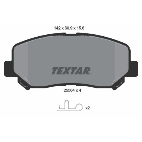 TEXTAR set placute frana,frana disc